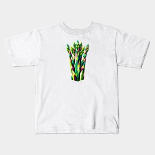 Abstract Geometric Asparagus - Color Design Kids T-Shirt